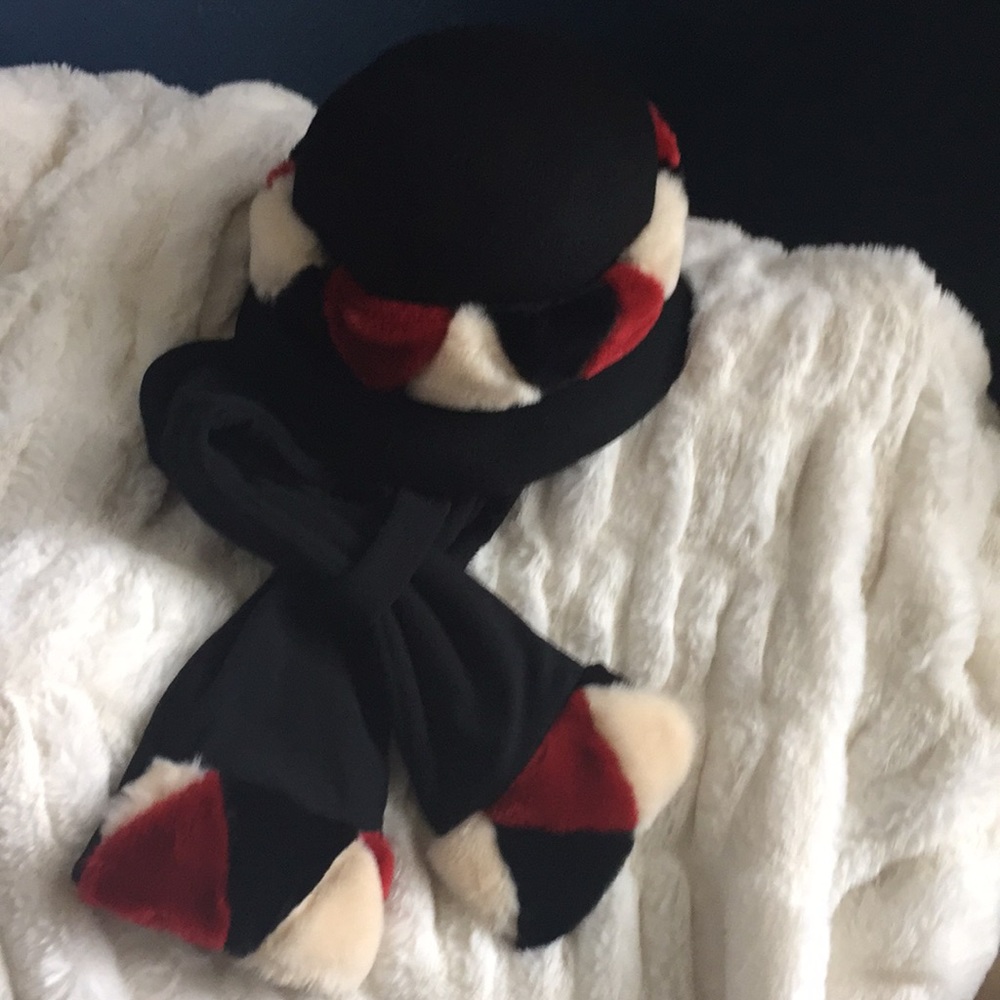 Dennis Basso Hat and Scarf